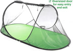 SANSBUG Bug Tent for One Person (Instant Pop up, Strong No-See-um Mesh, Poly Floor)