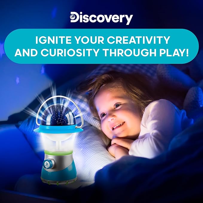 Discovery™ LED Starlight Lantern [Amazon Exclusive] 2-in-1 Hanging Lantern & Star Constellation Projector with Guide, Easy to Use for Children, Battery Operated, Educational Camping Toy