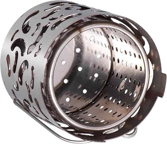 Stainless Steel Mini Tent Heater - Outdoor Heating Cover for Backpacking, Hiking, and Barbecue