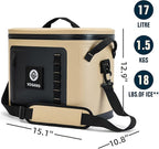 40 Can Soft Cooler Bag - Insulated Leak-Proof Large Cooler Bag with Roll-Top Waterproof Seal | Portable Ice Chest for Camping, Beach, Travel, Picnics | 24HR Cold Retention