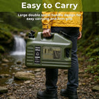 3.5 Gallon Camping Water Jug with Spigot, Water Container BPA Free Water Storage with Tool Bag, Portable Water Tank Emergency Water Storage for Hiking, Camping, Picnic, Home Use
