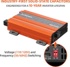 2080w Pure Sine Wave Inverter 12V to 110V Ultra Quiet, Game-Changing Design | 12V to 110 Converter for Home, RV, Camping, Off-Grid & Outdoor Adventures丨DC to AC (LGE-12V-2080Ti)