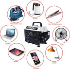 Zateety Portable Generator, 71CC 2.2 HP 2-Stroke, 900W Peak Power, Outdoor Power Station Low Noise, Gas & Oil Mix Powered Generator, Recoil Generators for Home Use, Camping Battery Backup, White