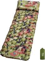 HiiPeak Sleeping Pad for Camping- Ultralight Inflatable Sleeping Mat with Built-in Foot Pump & Pillow, Upgraded Compact Camping Air Mattress for Tent, Backpacking, Hiking