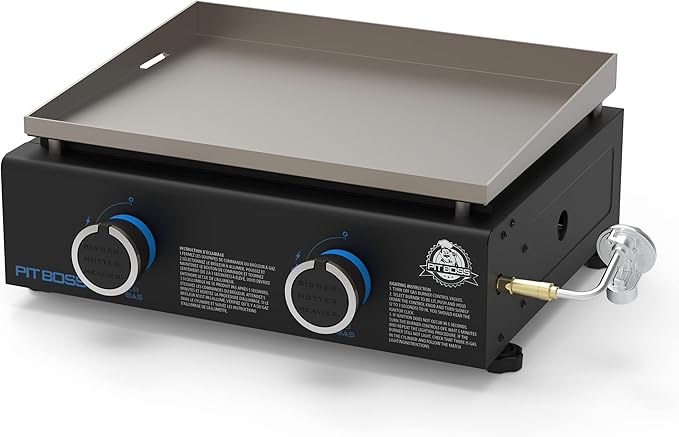 Pit Boss 10960 2-Burner Tabletop Griddle, Black