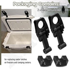 Cooler Cam Latch Compatible with Fatboy, Bird Dog, OVO, Seavilis, Xspec Coolers, Replacement Roto-Molded Cooler Cam Latch Assembly, Tree-line Cooler Latches Replacement (2)