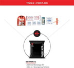 1 Person Quake Kits Emergency Kit for Disaster Preparedness - 72 Hour Kit - Emergency Go Bag with Food and Water, First Aid, and Emergency Preparedness Tools