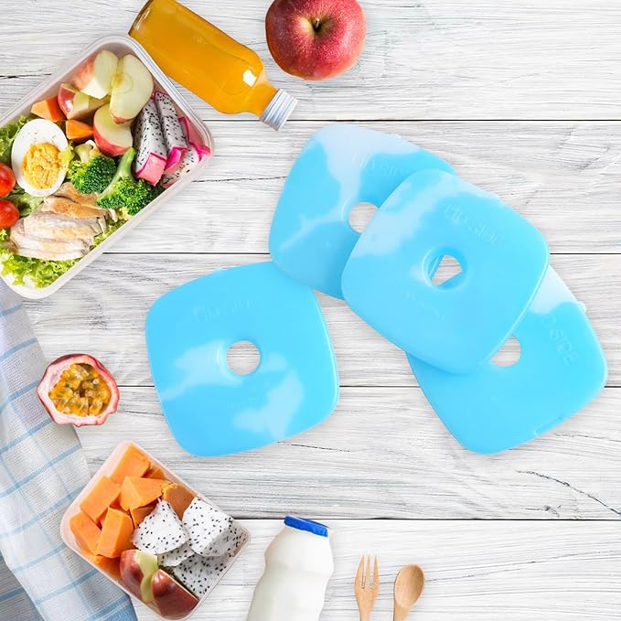 JMEXSUSS Reusable Ice Packs for Cooler, Long Lasting Breastmilk Bottle Storage, Freezer Packs Can Cooler for Lunch Boxes, Beer Soda, Camping