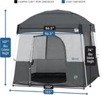 E-Z UP Camping Cube Sport, Converts 10' Angled Leg Canopy into Camping Tent