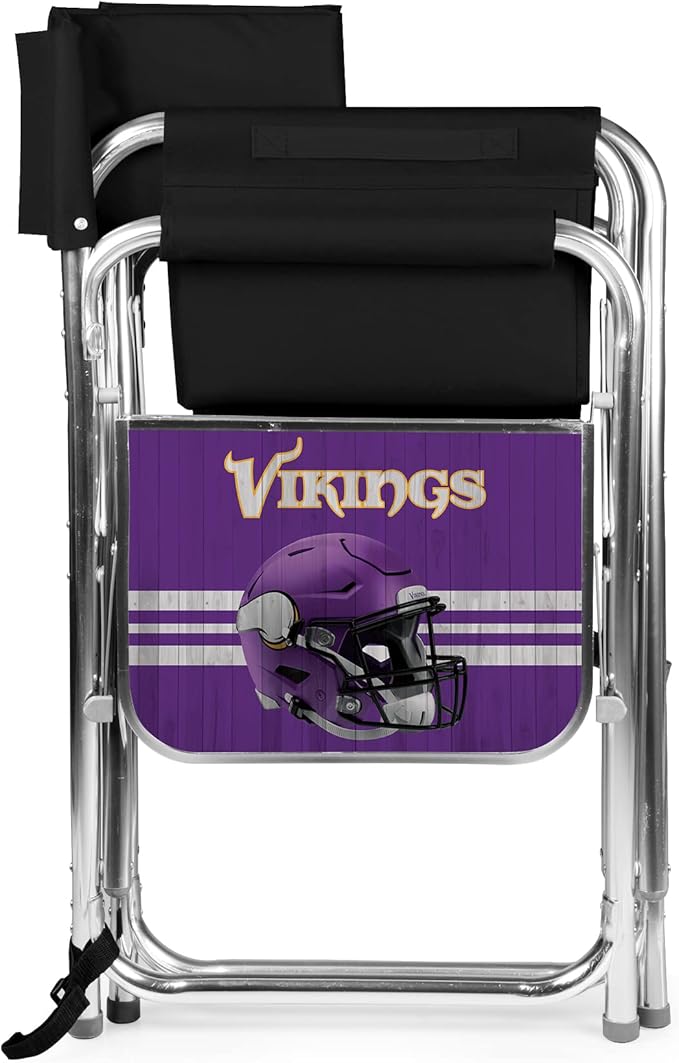 Picnic TIME NFL Unisex-Adult NFL Sports Chair with Side Table, Beach Chair, Camp Chair for Adults