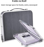 Foldable Laptop and Bed Table with Storage, Portable Mini Lap Desk for Legs, Ideal for Study, Reading, Picnic, Breakfast,and More