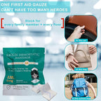 Quick Clot Gauze, First Aid Advanced Stop The Bleed Kit Combat Flexible Hemostatic Gauze-Bleed Stop Faster Wound Packing Medical,Survival Kit Supplies (3" x 12.5) (6)