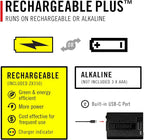Coast RL10R 750 Lumen Rechargeable LED Headlamp with Variable Light Control and Rear Safety Signal
