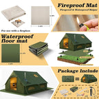 Inflatable Tents for Camping, Large Inflatable Camping Tent with Hand Pump, Easy Setup Tents for 4-6 People, Portable Glamping Tent