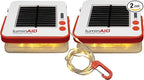 LuminAID Solar String Light with Phone Charger - Tent Lights for Camping - 32 ft Sting Lights Perfect for Camping, Backyard, Patio, RVs, Power Outages (2 Pack)