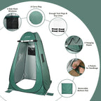 Pop Up Camping Shower Tent, Portable Dressing Changing Tent Outdoor with Carry Bag for Beach & Hiking, 75” x 48”x 48”