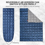 Down Camping Blanket - Lightweight, Packable, Warm & Puffy Outdoor Travel Quilt for Sleep, Hiking, Backpacking, Stadium, Festivals, Water-Resistant Sleeping Bag 55"x79"