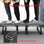 Folding Camping Cot with Mattresses 4-Level Adjustment of Backrest Portable Foldable Bed Provide A Comfortable Rest for Camping, Home, Office, No Installation Required(Multi-Colored,190 * 68 * 30cm)