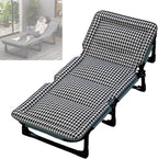 Folding Camping Cot with Mattresses 4-Level Adjustment of Backrest Portable Foldable Bed Provide A Comfortable Rest for Camping, Home, Office, No Installation Required(Multi-Colored,190 * 68 * 30cm)
