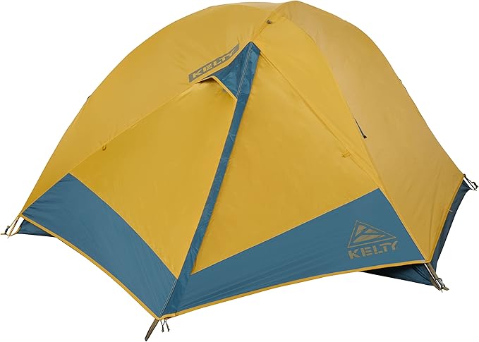 Kelty Far Out Backpacking Tent + Tent Footprint Package, 2 or 3 Person Capacity, Backpacking Starter Kit and Camping Shelter, Stuff Sack Included