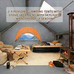 Inflatable Tents for Camping - Easy Blow Up Glamping Tent with Hand Pump, Waterproof PVC Air Inflatable Tent House for Family Weekend Camping