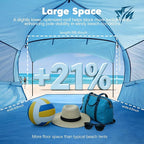 Beach Tent Sun Shelter - 2/3/4 Person UPF 50+ UV Tents with Canopy, Easy Setup Lightweight Beach Shade Tent, Portable Beach Cabana Sun Shade Shelter
