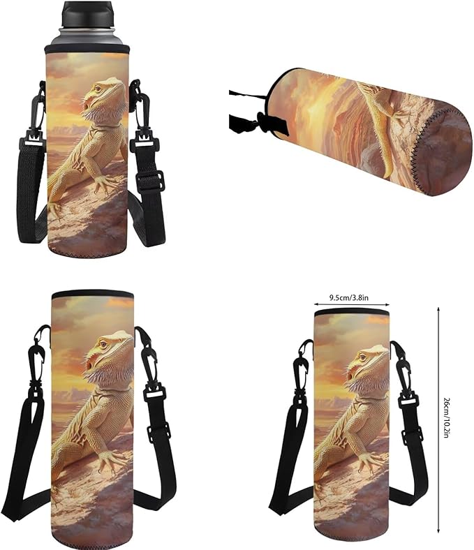 Lizard Backpack with Lunch 2Nd Grade Backpack Boys Fashion Portable Boys Bookbag Age 6-8 with Lunch Box 4 in 1 School Bag for Boy 6-7 Travel Hiking Daypack Outdoor Camping