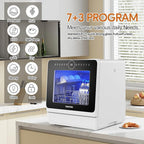 Portable Dishwashers for Camping and Home with 5l Water Tank, Hose, LED Light, 10 Wash Programs, Baby Care Mode, Dual Water Supply and 1h Hot Air Drying