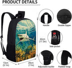 Shark Backpack with Lunch Box Kids Backpack for School Boys 3Pcs Kindergarten Elementary Middle Camping Travel Mochilas Escolares Para Niños with Keychain Wrist Lanyard Back Pack for School