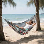 Cute Raccoons with Glasses Camping Hammock Single Portable Hammocks 330 lbs Capacity with 2 Tree Straps and Attached Carry Bag,Perfect for Outdoor,Indoor,Beach,Camping,Travel