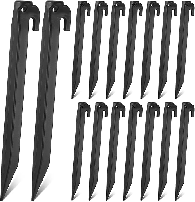 9 Inch Plastic Inflatable Stakes Tent Stakes Replacement Yard Inflatable Accessories for Camping Tent Pegs Garden Home Decorations