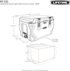 Lifetime Hard Cooler, High Performance Ice Chest
