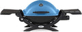 Weber Q1200 Liquid Propane Portable Gas Grill, Blue – 1‑Burner Travel and Camping Grill with Cast‑Iron Grates & Electronic Ignition (8,500 BTU Burner)