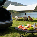 Foldable Picnic Table for Tesla Model Y 2021-2026 Camping Car Table Board Eating Laptop IPad or Notebook for Tesla Model Y Accessories for Travel Hiking Picnic BBQ Fishing Beach