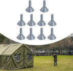 10Pcs Tent Poles Tips Tarp Poles Tip Covers Versatile Protector Lightning Cap for Camping Backpacking Awning Outdoor Sports
