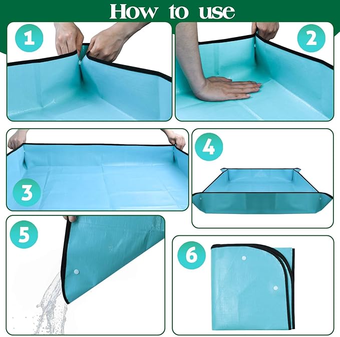 39.37" Camp Shower Tent Mat Non Slip Camping Mat Foldable Outdoor Shower Tent Floor Mat Portable Changing Tents Bottom Pad Protect Feet Keep Clean (Only Mat)