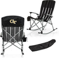 Picnic TIME NCAA Unisex-Adult NCAA Outdoor Rocking Camp Chair, XL Heavy Duty Camping Chair for Adults