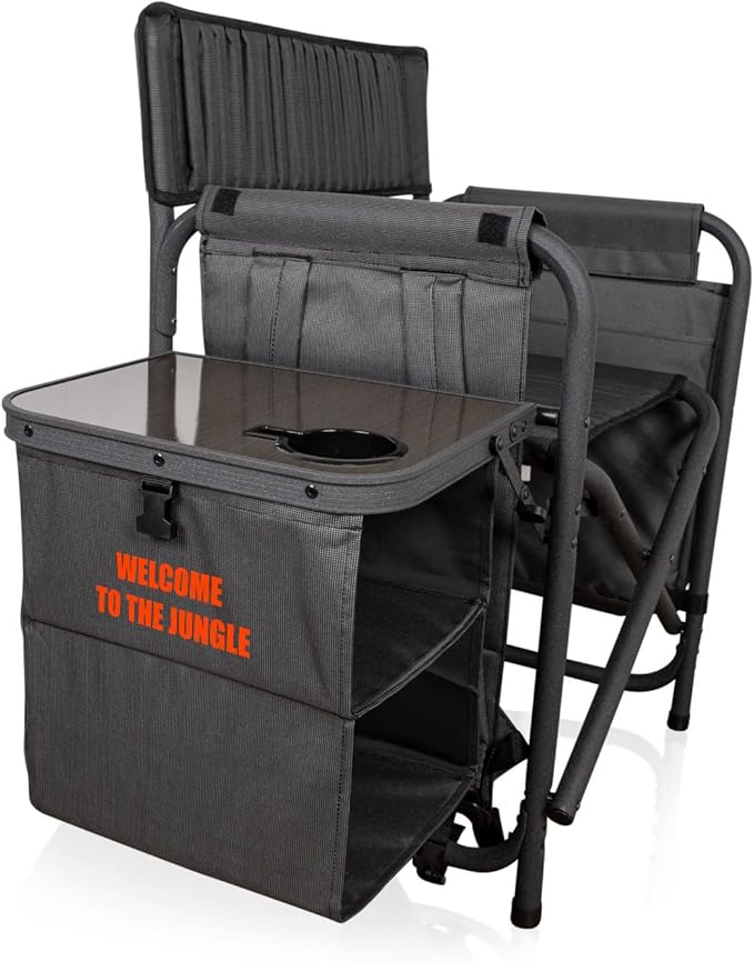 Picnic TIME NFL Unisex-Adult NFL Fusion Camping Chair with Side Table and Soft Cooler, Beach Chair for Adults, Lawn Chair