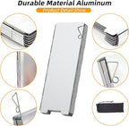 RioRand Folding Ultralight Camping Stove Windscreen Portable Backpacking Stove Windshield, Backpack Windscreen for Butane/Backpacking Stoves, Camp Windshield for Outdoor Camping, Hiking, BBQ 12 Plates