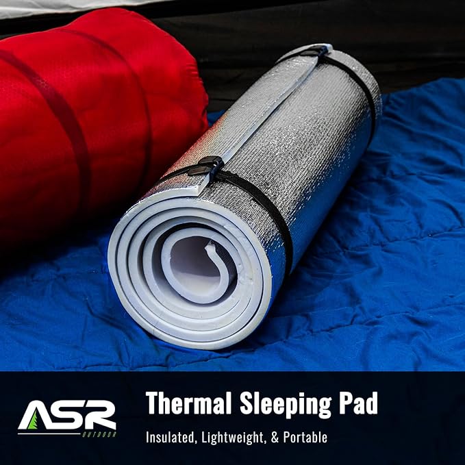 ASR Outdoor Thermal Mat Heat Retention Camping Sleeping Pad Insulated Winter Chill