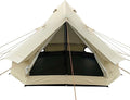 DANCHEL OUTDOOR B2 Portable Yurt with Stove Jack for Winter Camping, 4 Season Bell Tent Large Hot Tent 4/6 Person Family Camping Glamping Party 300D Oxford Khaki, 13ft/16.4ft