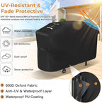 Griddle Cover for Blackstone 28 inch Griddle with Hood,Upgraded Rip-Proof & Waterproof Windproof 600D 5483 Grill Cover for Blackstone 2 Burner Griddle with Strap and Air Vent
