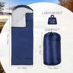 Macarrie 4 Pcs Bulk Sleeping Bags for Homeless Donation Shelter Adults 0 Degree Waterproof Backpack Bags with Compression Sack for Cold Weather Emergency Hiking Camping Warm