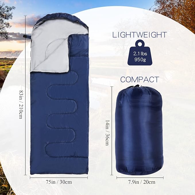 Macarrie 4 Pcs Bulk Sleeping Bags for Homeless Donation Shelter Adults 0 Degree Waterproof Backpack Bags with Compression Sack for Cold Weather Emergency Hiking Camping Warm