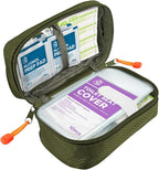 Be Smart Get Prepared 125 Pieces Travel First aid kit, Carry-on Travel Essentials– PPE, Camping, Hiking, Road Trips, On-The-Go