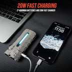 LOOP GEAR SK05 PRO Mao EDC Flashlight 4360 Lumens, 8000mAh Rechargeable LED Flashlight & Power Bank, 3-in-1 Lighting Modes (Flood/Spot/Side Light) for Camping, Hiking, Emergency,Outdoor