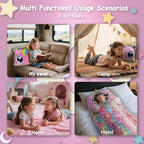 Kids Sleeping Bag, Large Unicorn Slumber Bag for Girls Boys, Portable Nap Mat, Preschool Daycare Kindergarten Birthday Gift 3-12 Yr Child