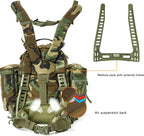 Akmax MOLLE II Medium Rucksack Military Tactical Backpack with Detachable Side Pouches & Upgraded Frame for Enhanced Comfort