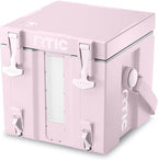 RTIC Halftime Water Cooler 3 Gallon Portable Carrier Container, Drink Beverage Dispenser, Stackable with 2 Taps, Bottleless, BPA-Free, for Sports, Camping, BBQ, Parties, Picnic, Pale Pink
