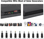 60W Portable Solar Panels NextGen Foldable Solar Panel Charger Kit 25% Efficiency with DC USB-C USB-A Output ETFE IP68 Waterproof Solar Panel for Travel Outdoor Camping RV Trip